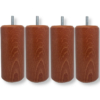 Pied de lit bois cylindre hauteur 15 centimètres teinte merisier | Litex