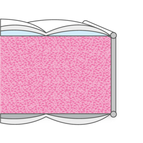 Coupe transversale du Matelas Bandol montrant la mousse polyuréthane et le garnissage en fibre polyester