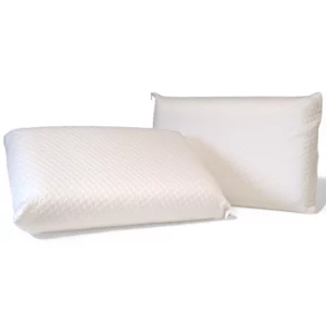 Deux oreillers à mémoire de forme BISE avec texture en points pour un confort et un soutien accrus