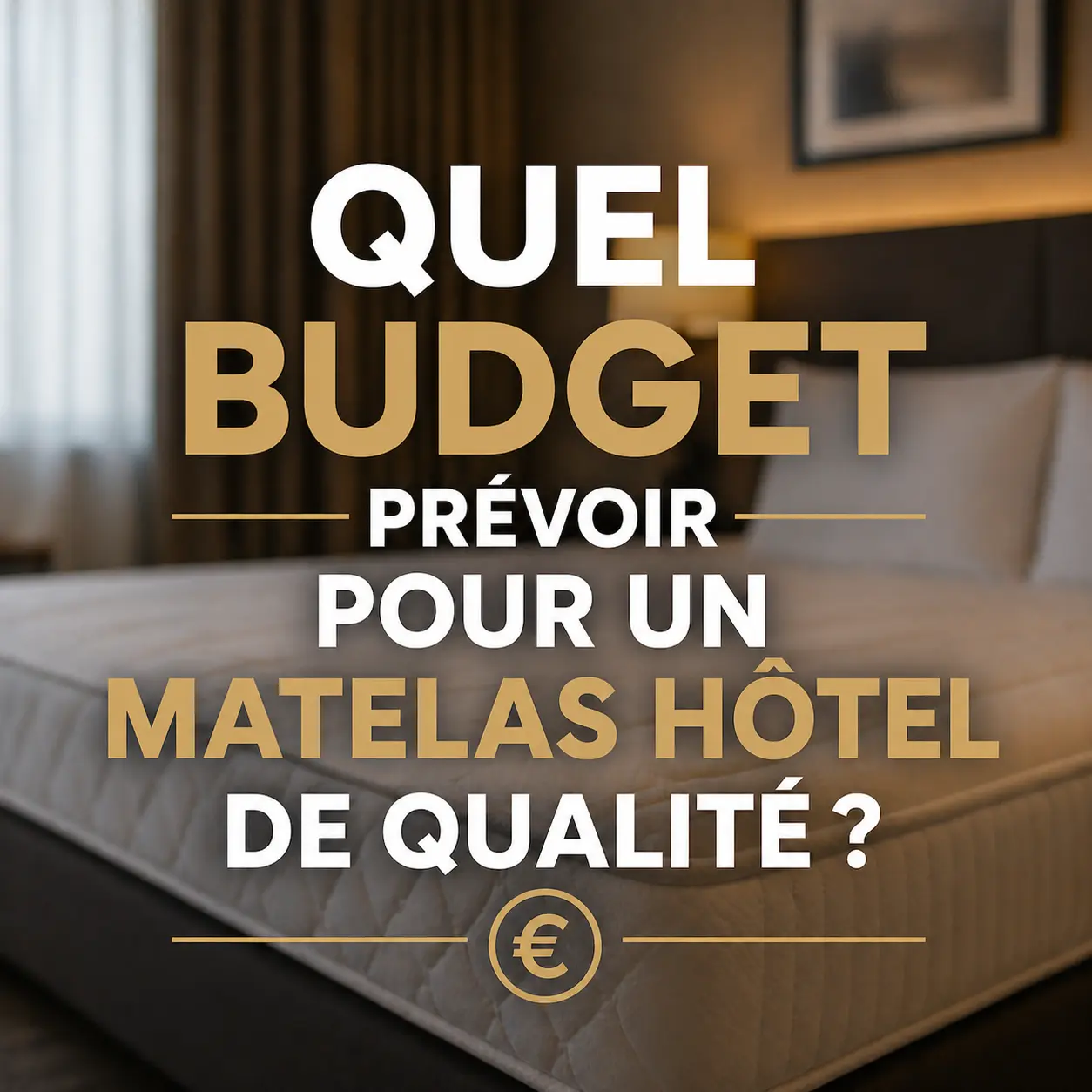 Gros plan sur la finition d'un matelas hôtelier haut de gamme Litex pour illustrer un guide sur le budget d'investissement des professionnels.