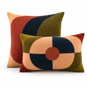 Coussins Clarisse Anne de Solène format carré et rectangulaire