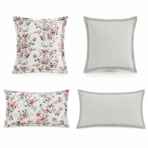 Taie d’oreiller Frou Frou rose Anne de Solène