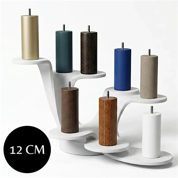 Collection de pieds de lit cylindriques Margot 12 cm Collection de pieds de lit cylindriques Margot 12 cm dans plusieurs coloris