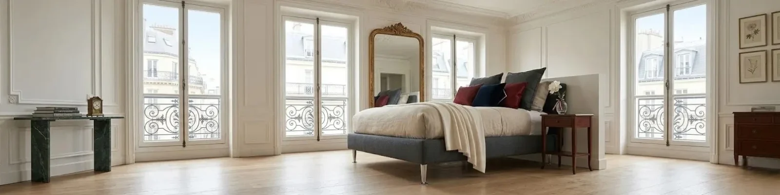 Literie haut de gamme Litex dans une chambre élégante et lumineuse